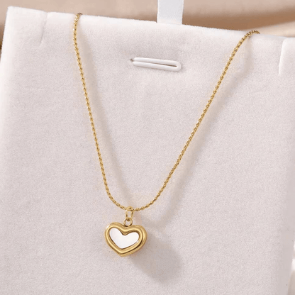 Classic White Heart Pendant