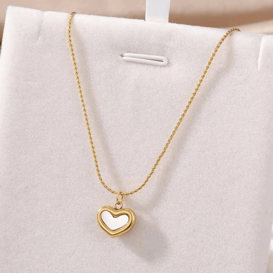 Classic White Heart Pendant