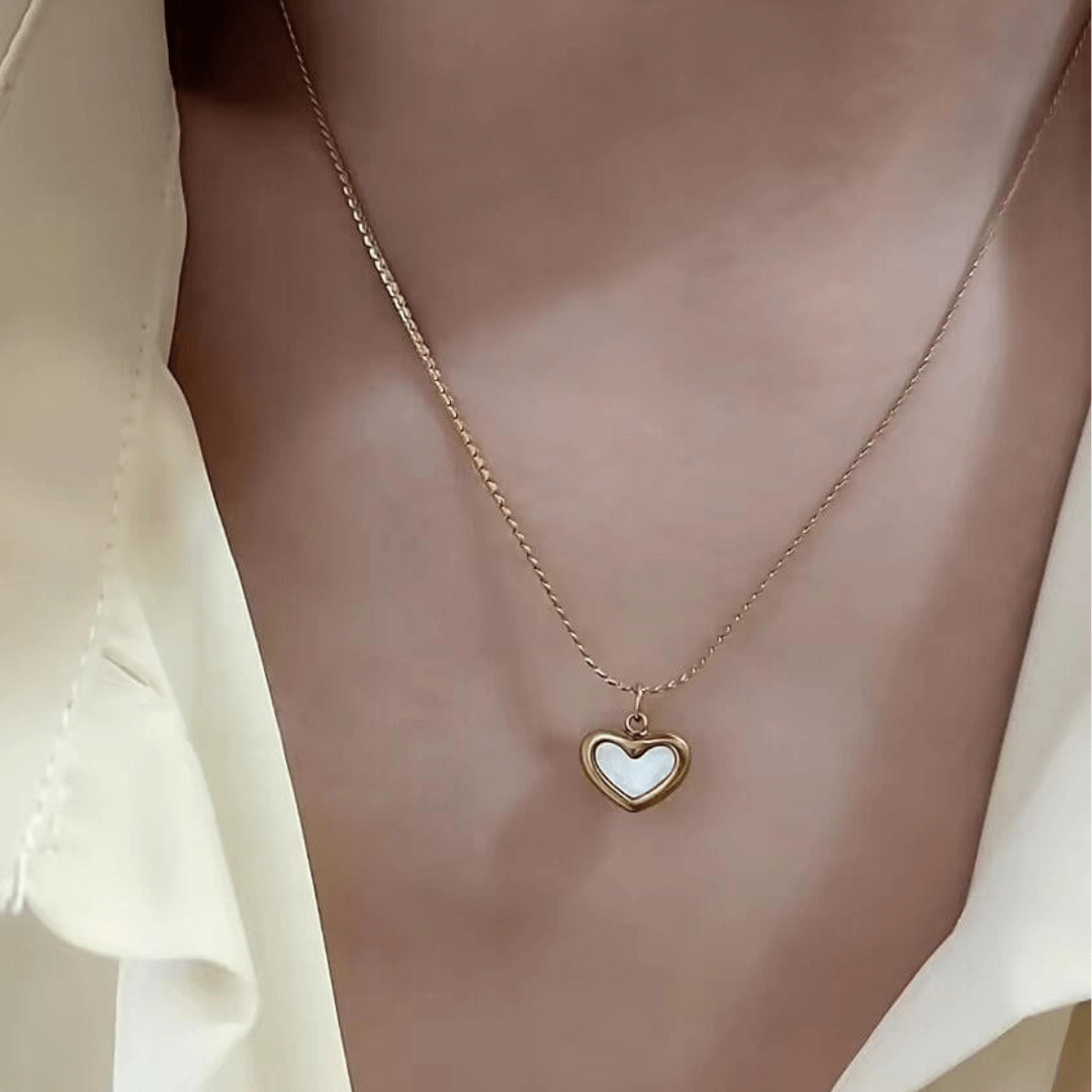 Classic White Heart Pendant