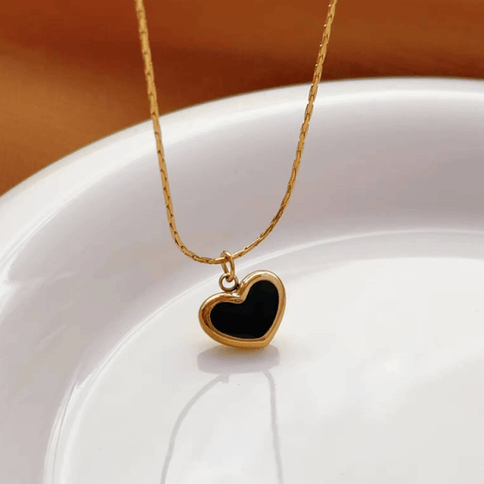 Classic Black Heart Pendant
