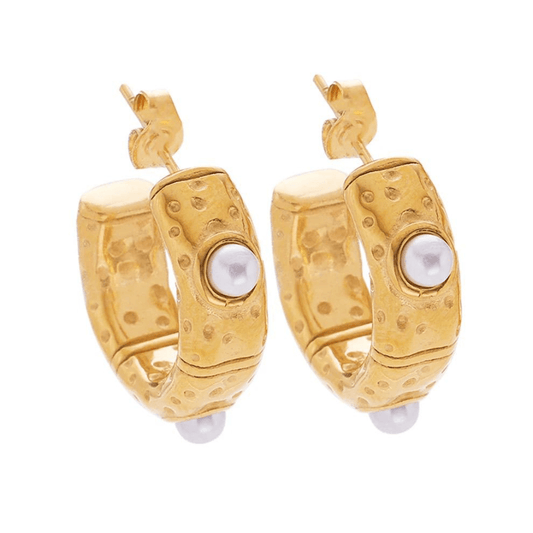 Blush circle Earing
