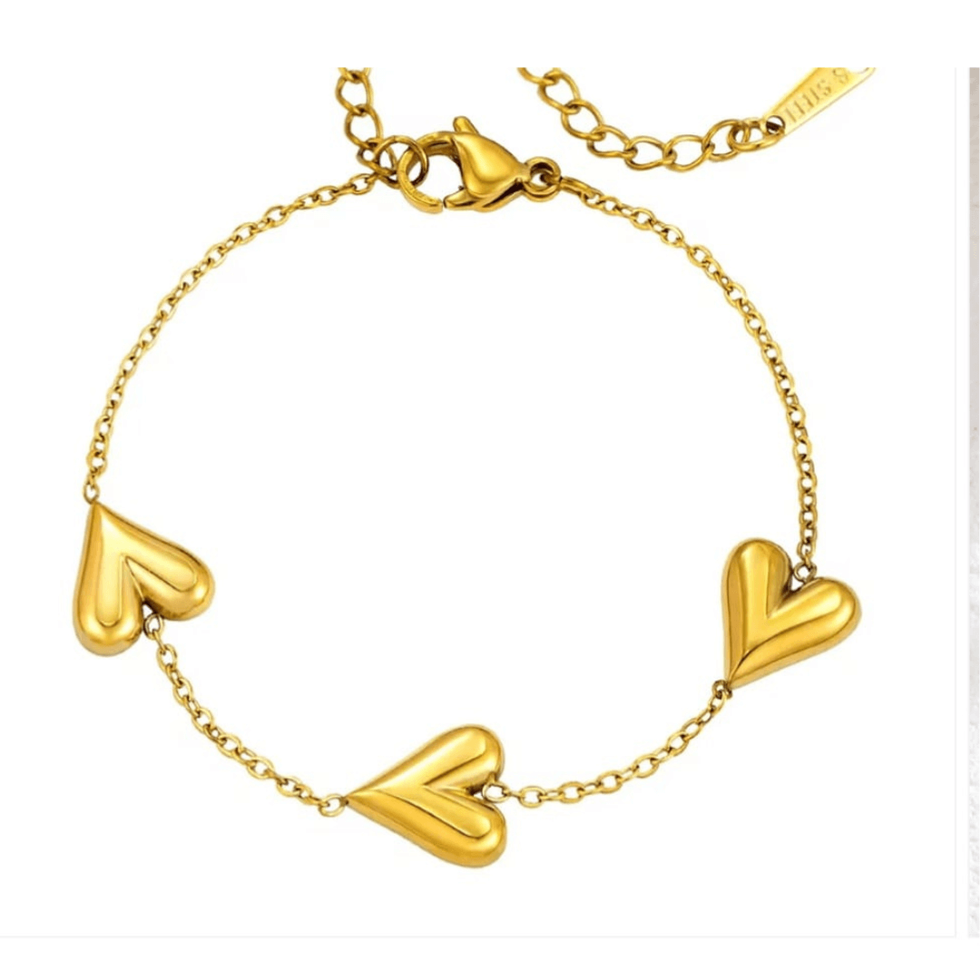Trio Heart Bracelets