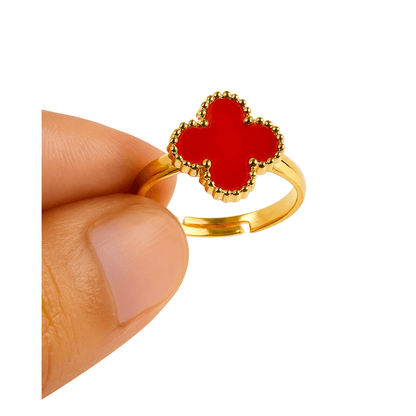 Red Clover Ring (Adjustable)