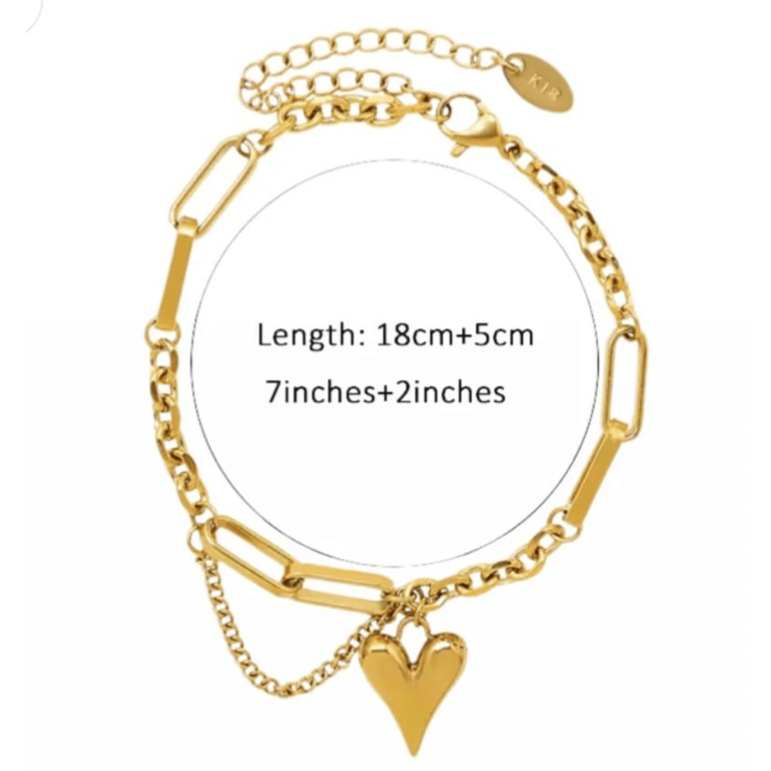 Chunky Heart Bracelets