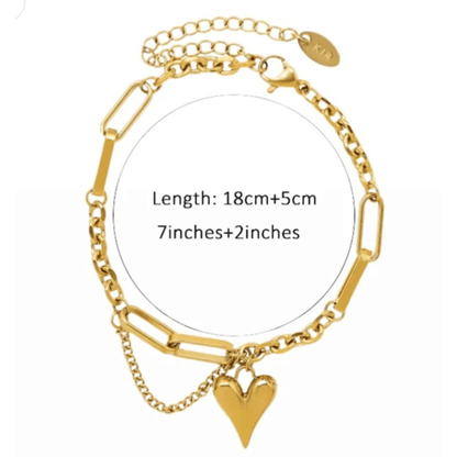Chunky Heart Bracelets
