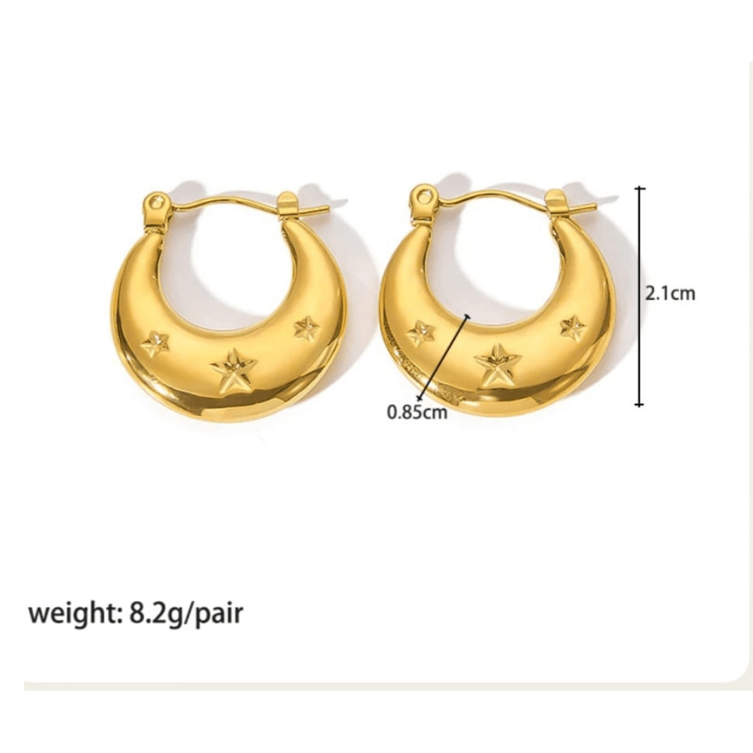 Stardust Hoops