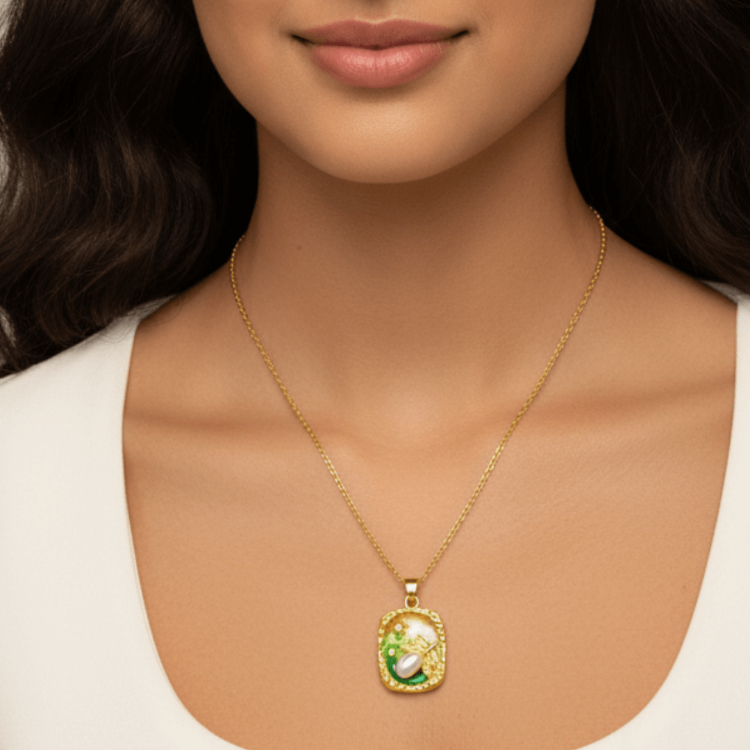 Sunrise Beauty Pendant (Hand Painted)