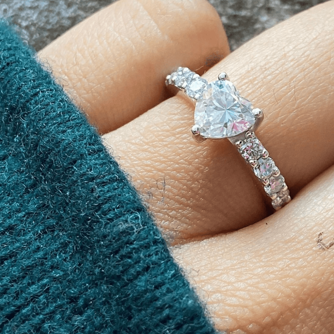 Silver Heart Ring (Adjustable)