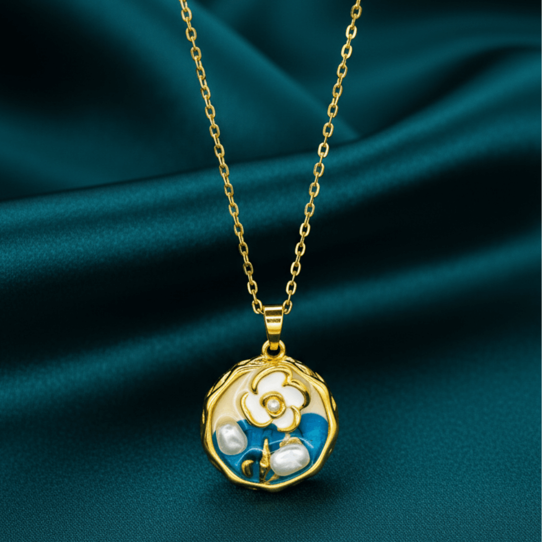 Fiona Crystal Pendant (Hand Painted)