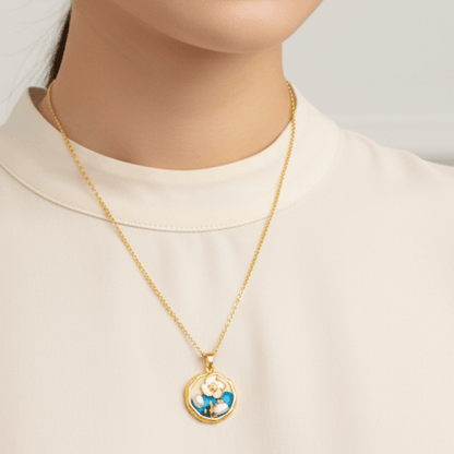 Fiona Crystal Pendant (Hand Painted)