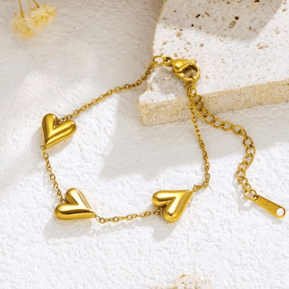 Trio Heart Bracelets