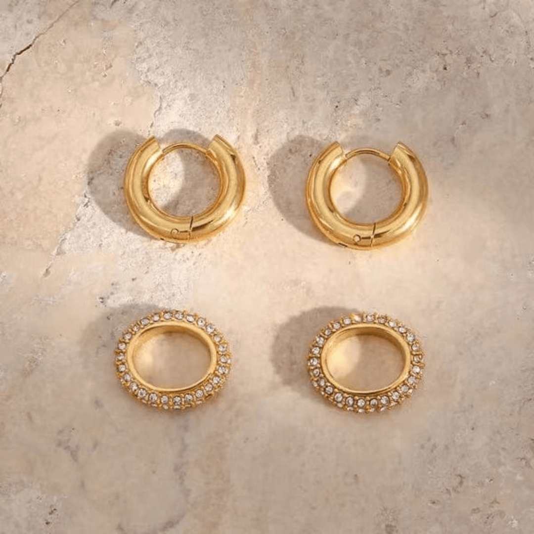 Amber hoops