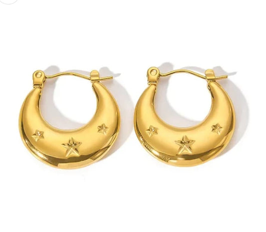 Stardust Hoops