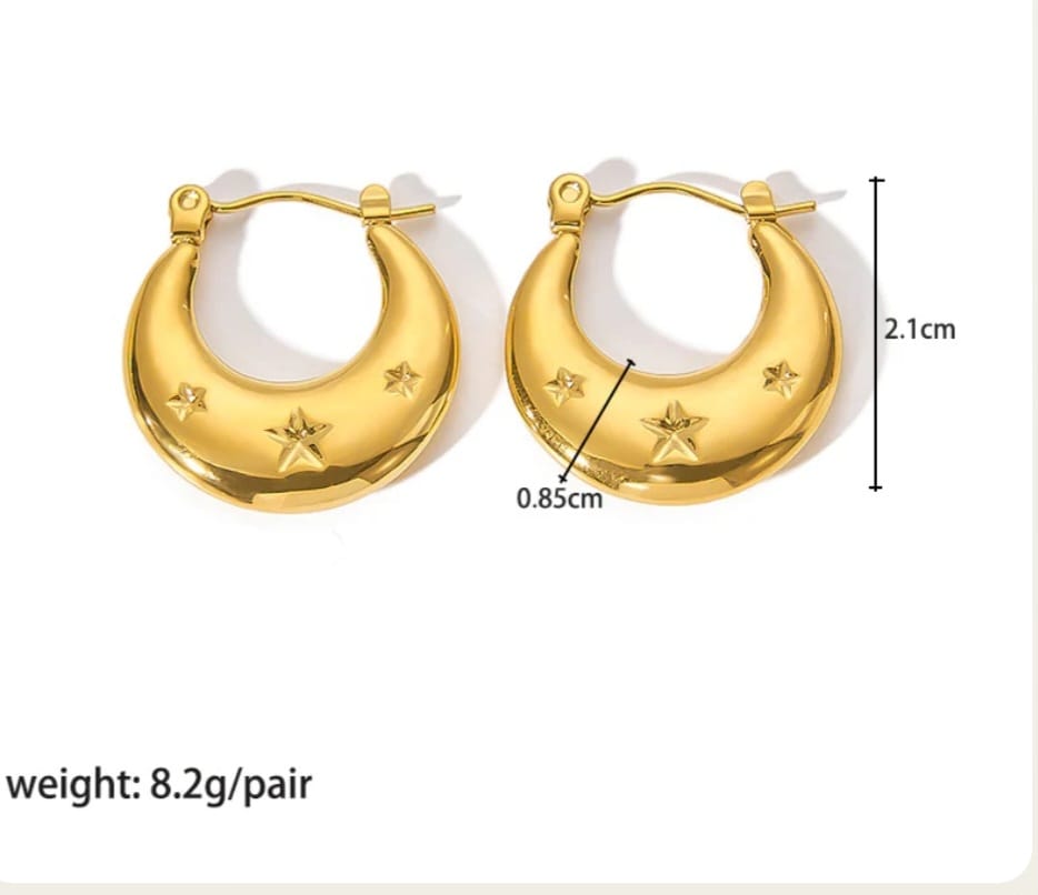 Stardust Hoops
