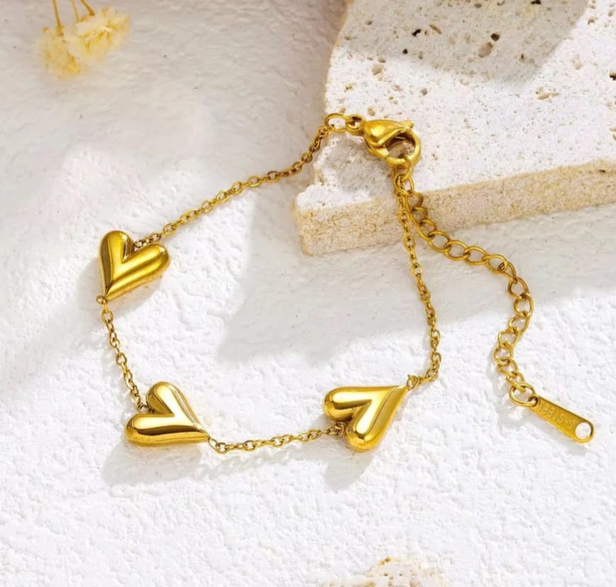 Trio Heart Bracelets