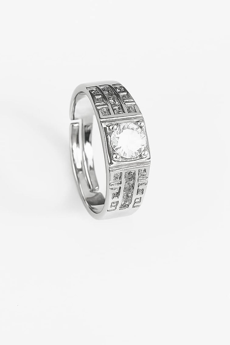 Silver Spark Ring (Adjustable)