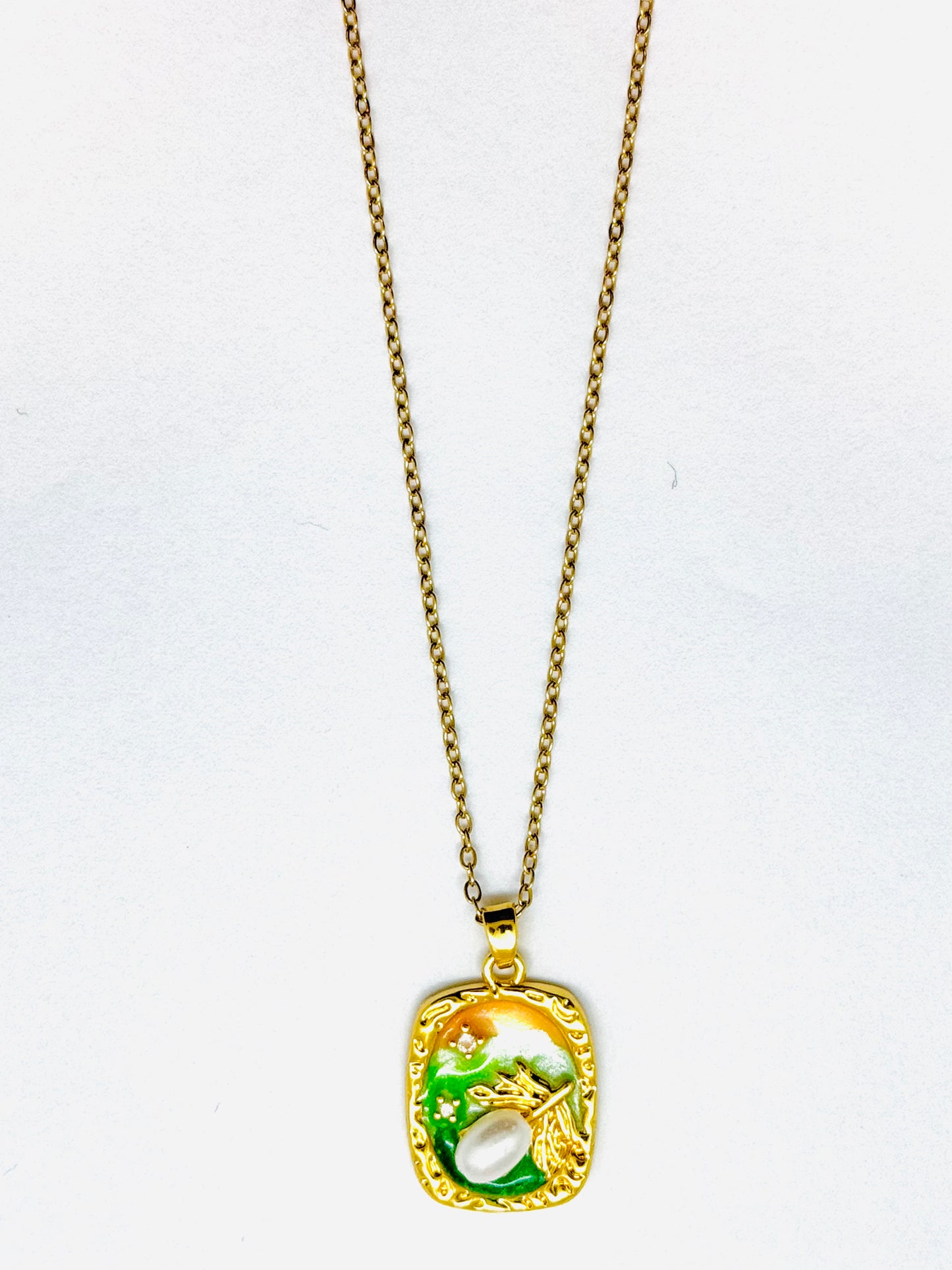 Sunrise Beauty Pendant (Hand Painted)