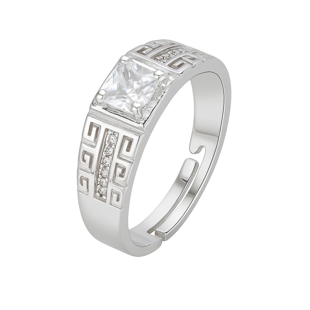 Silver Spark Ring (Adjustable)