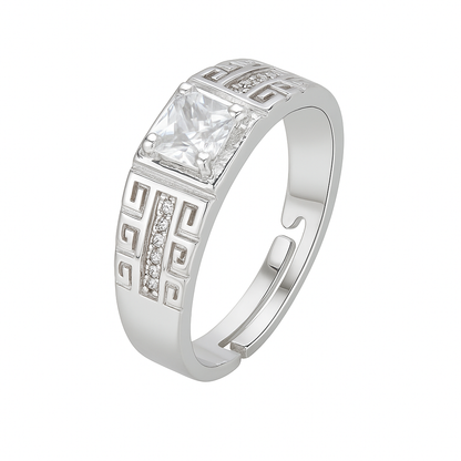 Silver Spark Ring (Adjustable)