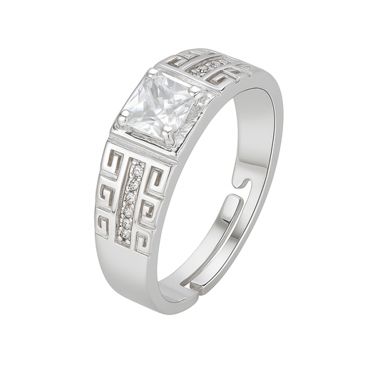 Silver Spark Ring (Adjustable)