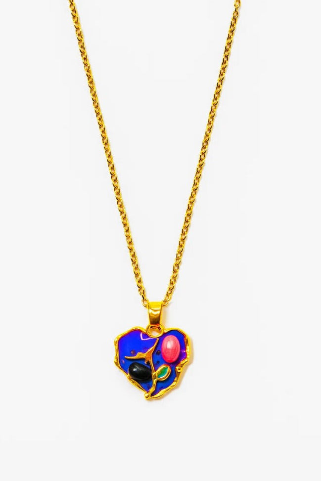 Magical Heart Pendant (Hand Painted)