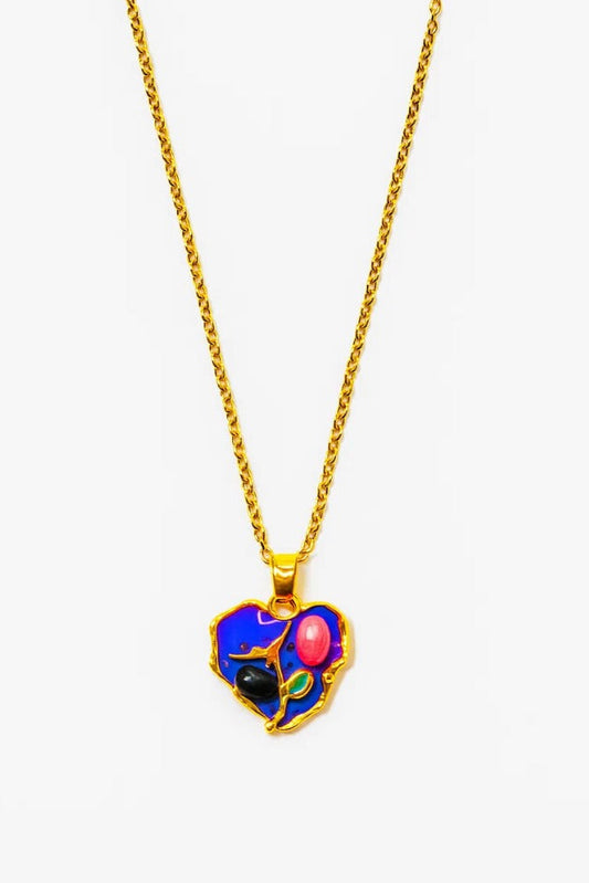 Magical Heart Pendant (Hand Painted)