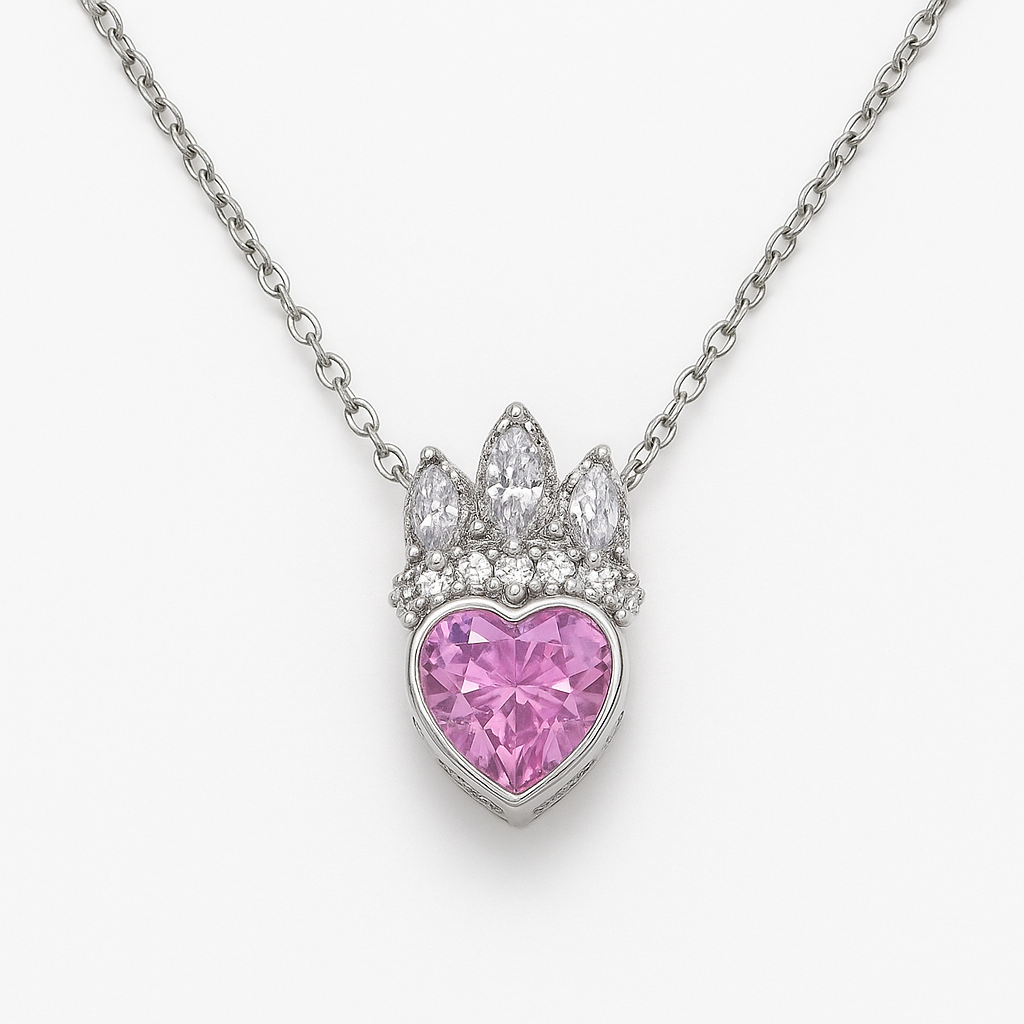 Lavender Heart Pendant