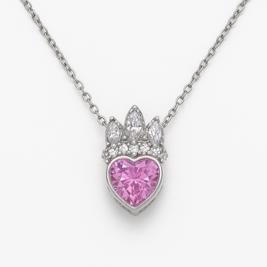Lavender Heart Pendant