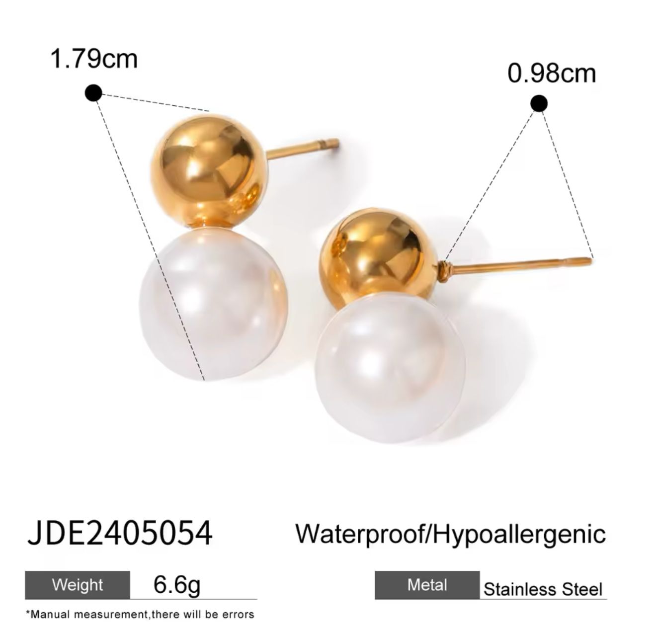 Pearl Drop Stud